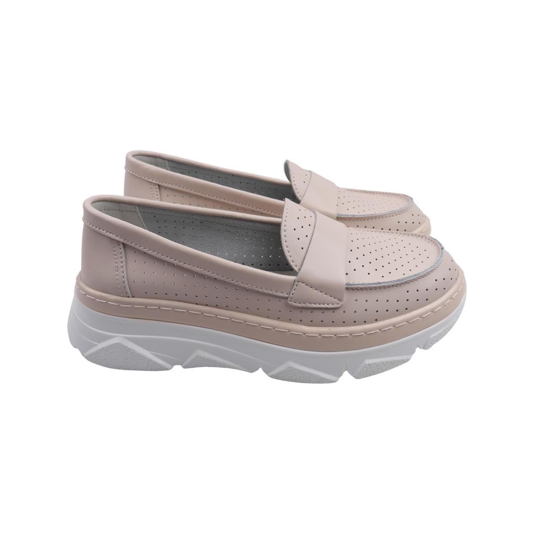 Туфли женские Li Fexpert из кожи р. 38 Бежевый (969-22LTCP)