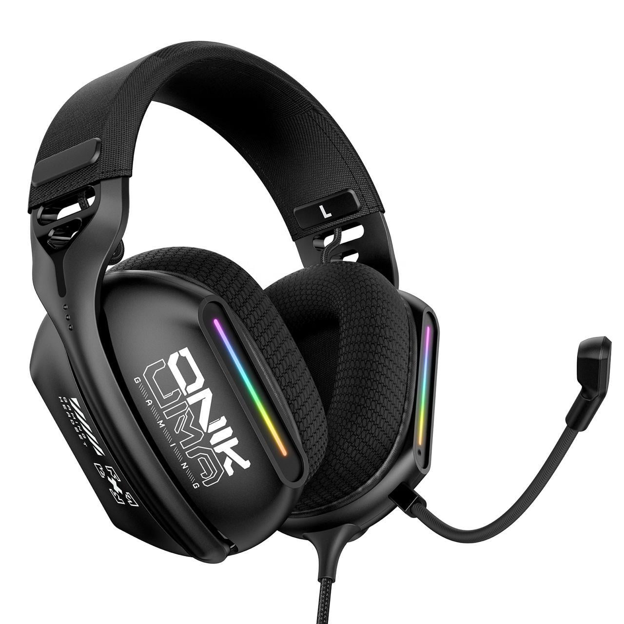 Наушники геймерские проводные Onikuma X-12 Pro с микрофоном и RGB подсветкой (738747)