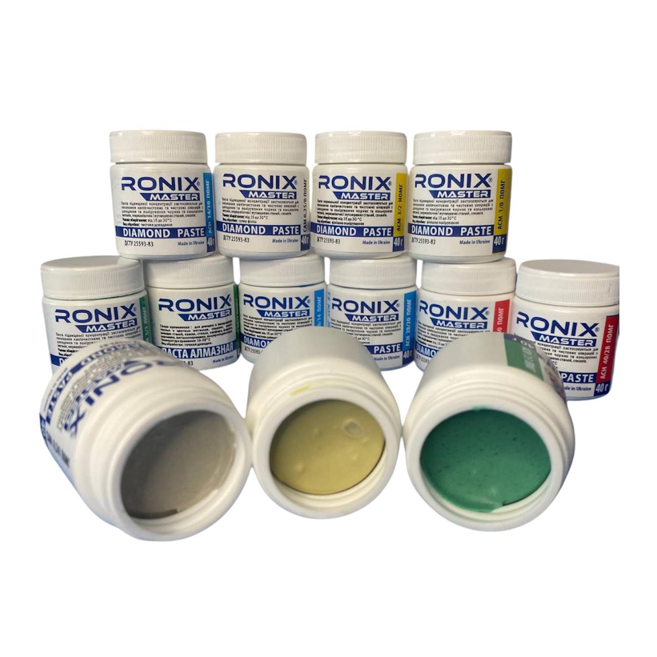 Набор алмазных паст RONIX master 13 шт. от 0,25/0 до 60/40 (RM-810)