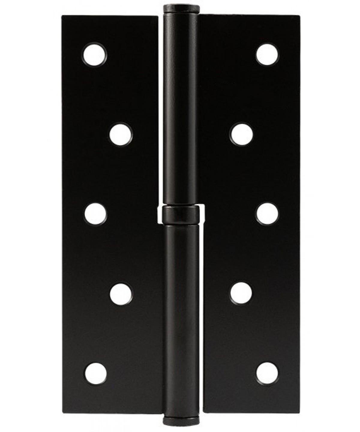 Петля для двери врезная разъемная Paladii правая 1ВВ BN 125х75х2,5 мм 2 шт. Черный (ПП110) - фото 1