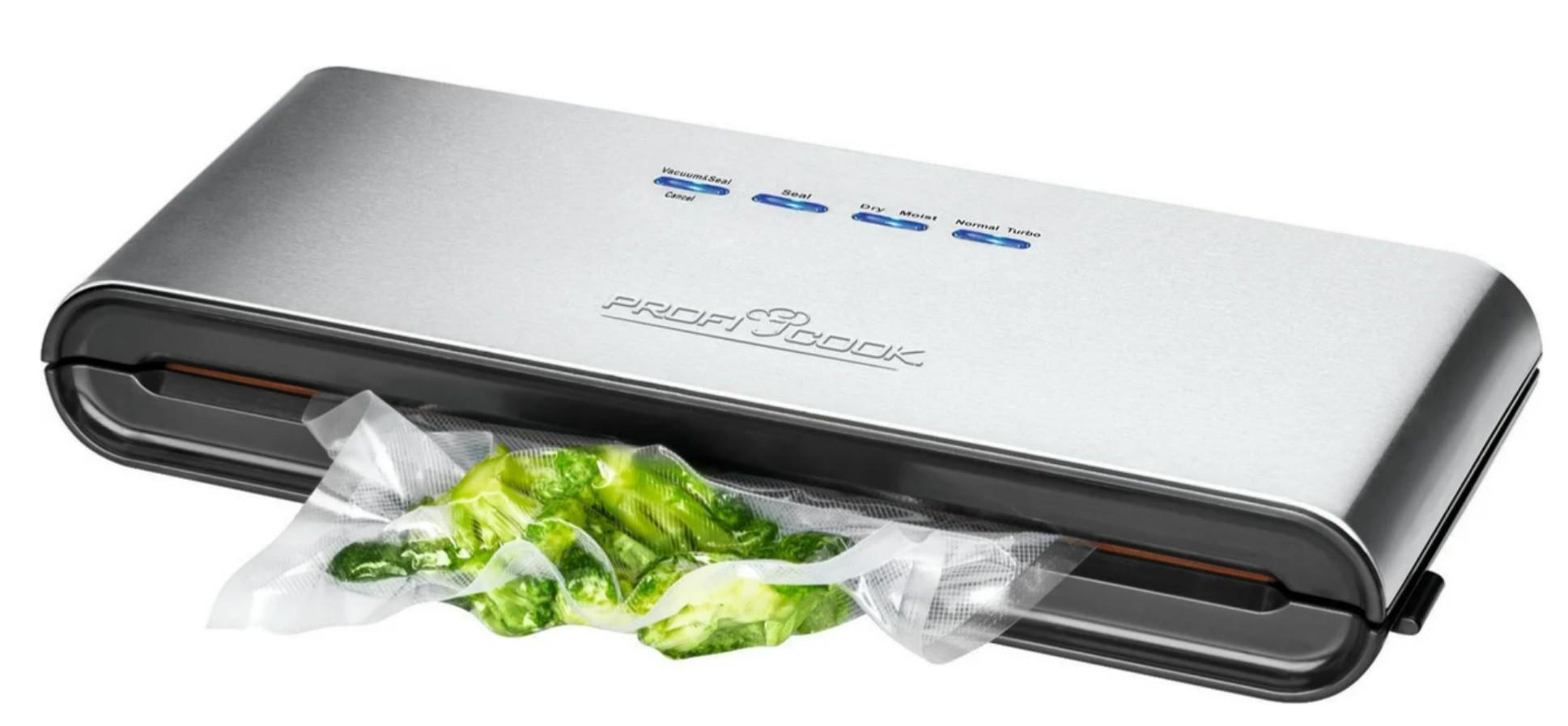 Вакуумний пакувальник Profi Cook 120 Вт та комплект пакетів