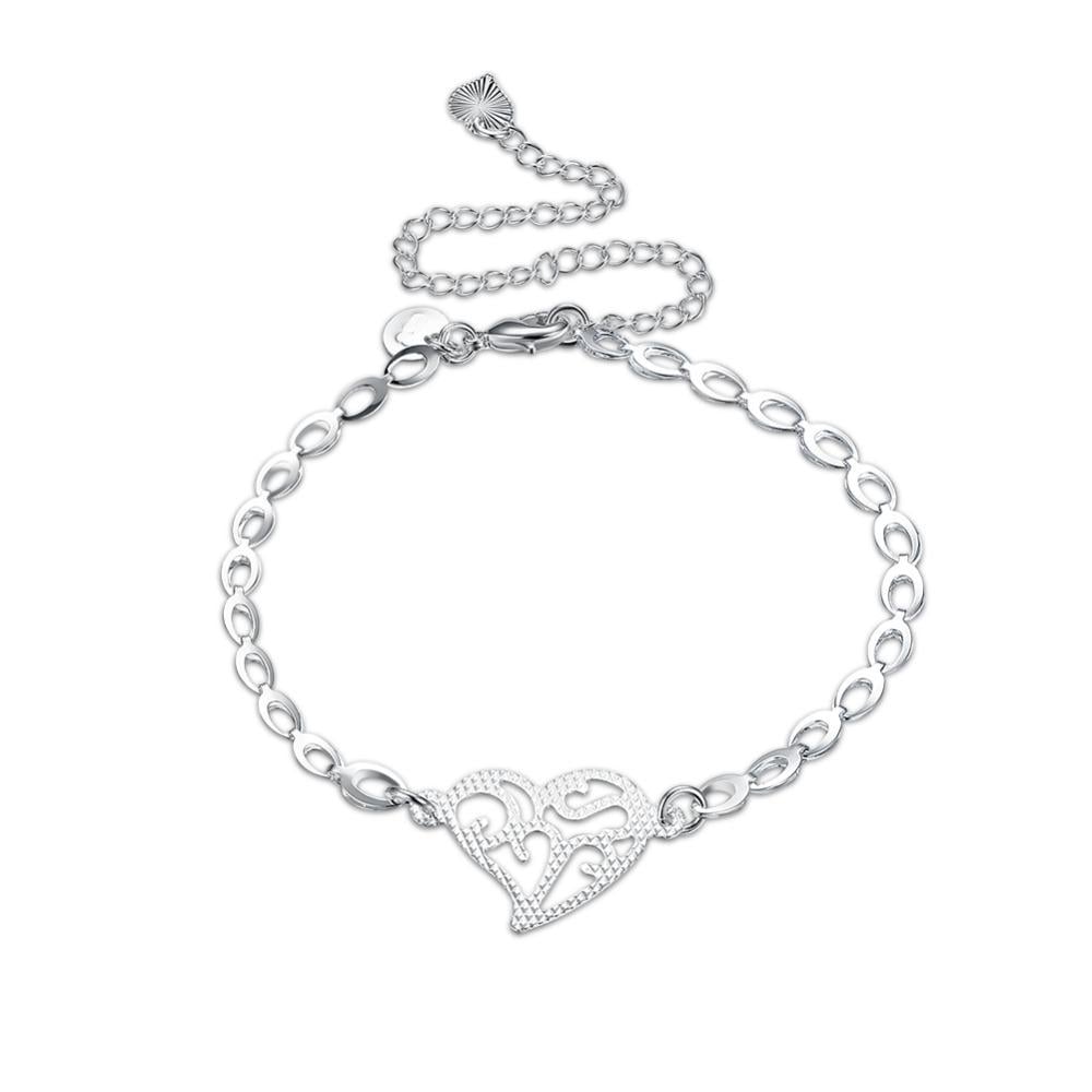 Браслет женский Сердце на ногу и на руку 30 см (BA-211)