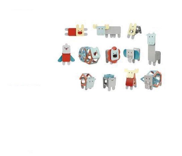 Конструктор магнітний Play Smart тварини (5277)