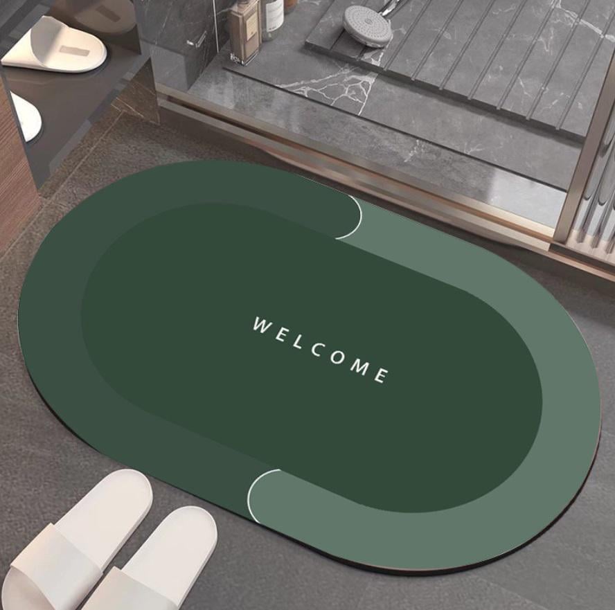 Коврик придверный овальный 11860 60х40 см Зеленый (4570605)