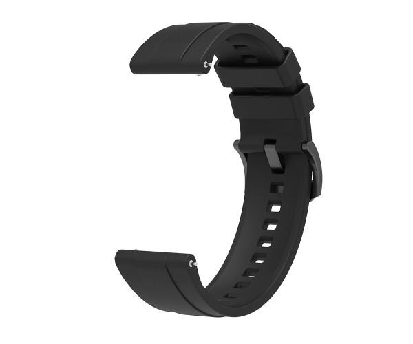 Ремінець силіконовий Wide Line для Huawei Watch GT 6 46 мм/GT 6 Pro 46/22 мм Чорний (48972)