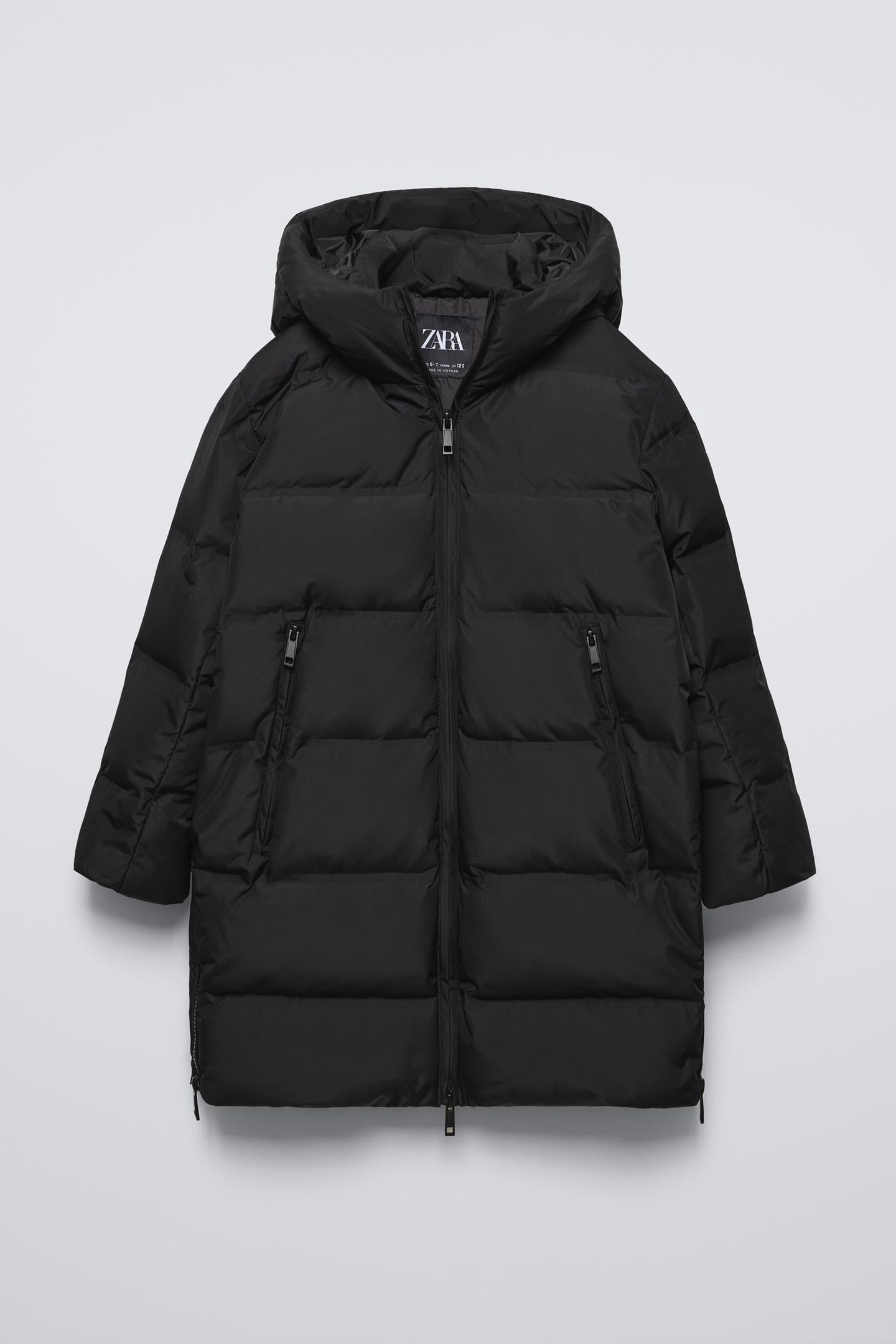 Зимняя куртка для мальчика Zara 164 см Черный (3121751800)