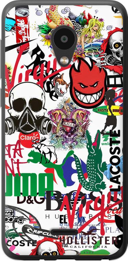 Чехол на Meizu C9 Many different logos (4022u-1627-42517)