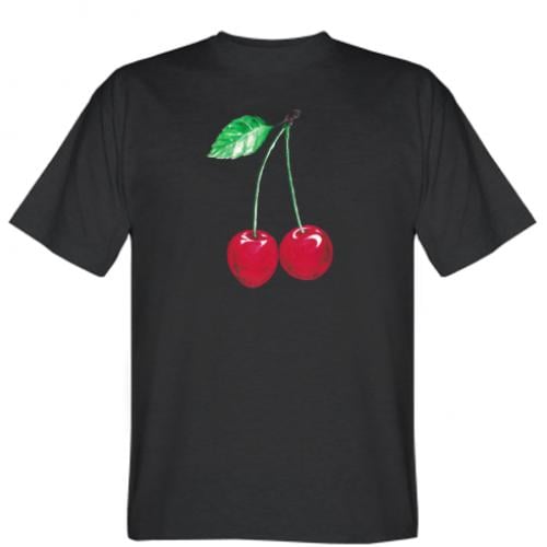 Футболка мужская Вишни S Черный (12238463-2-178411-S)