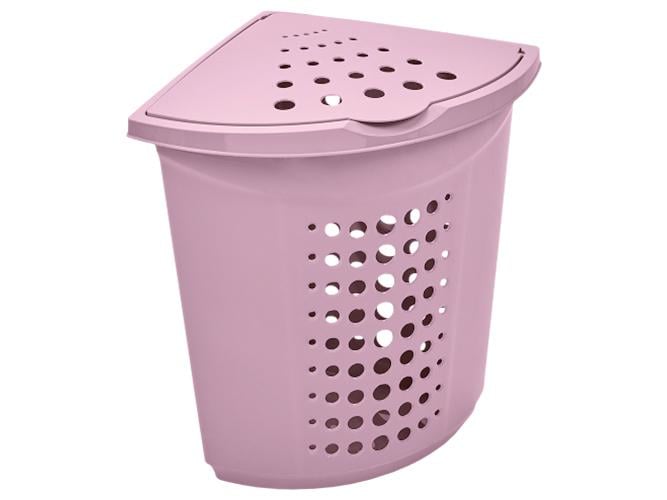 Корзина для белья угловая 40х40х54,5 см 45 л Фрезия (MAN-27323)