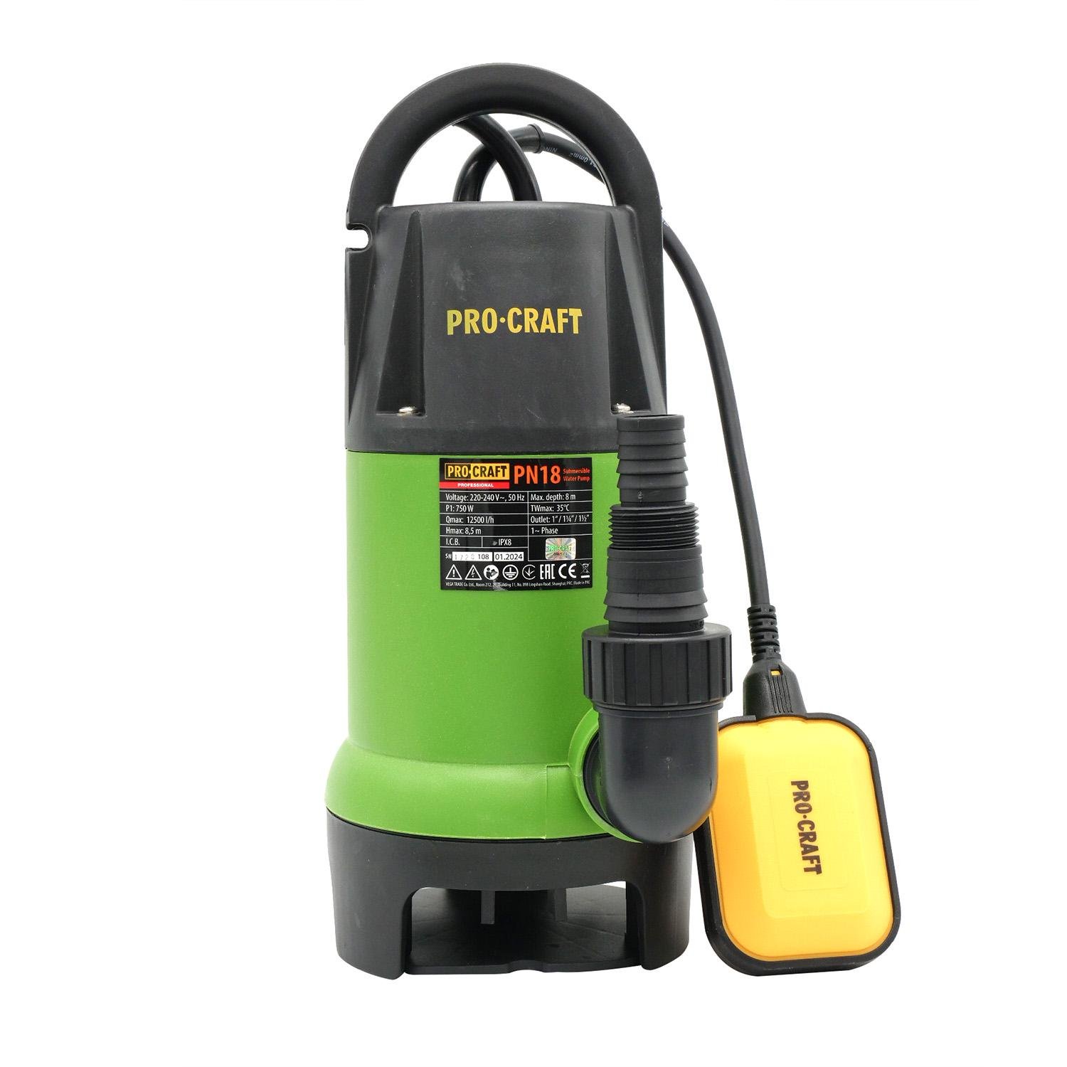 Дренажно-фекальний насос ProCraft PN18 (000018)