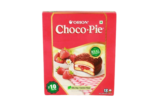 Кекс Choco pie orion strawberry 18 шт. 450 г (fdcsdv)