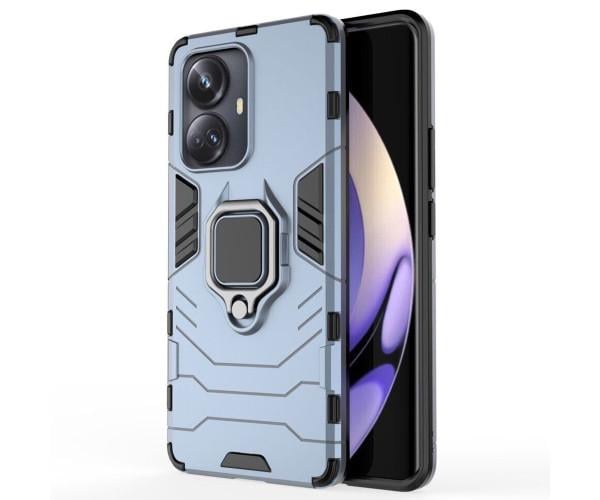 Чехол накладка Ricco Black Panther Armor для Realme 10 Pro Plus Синий