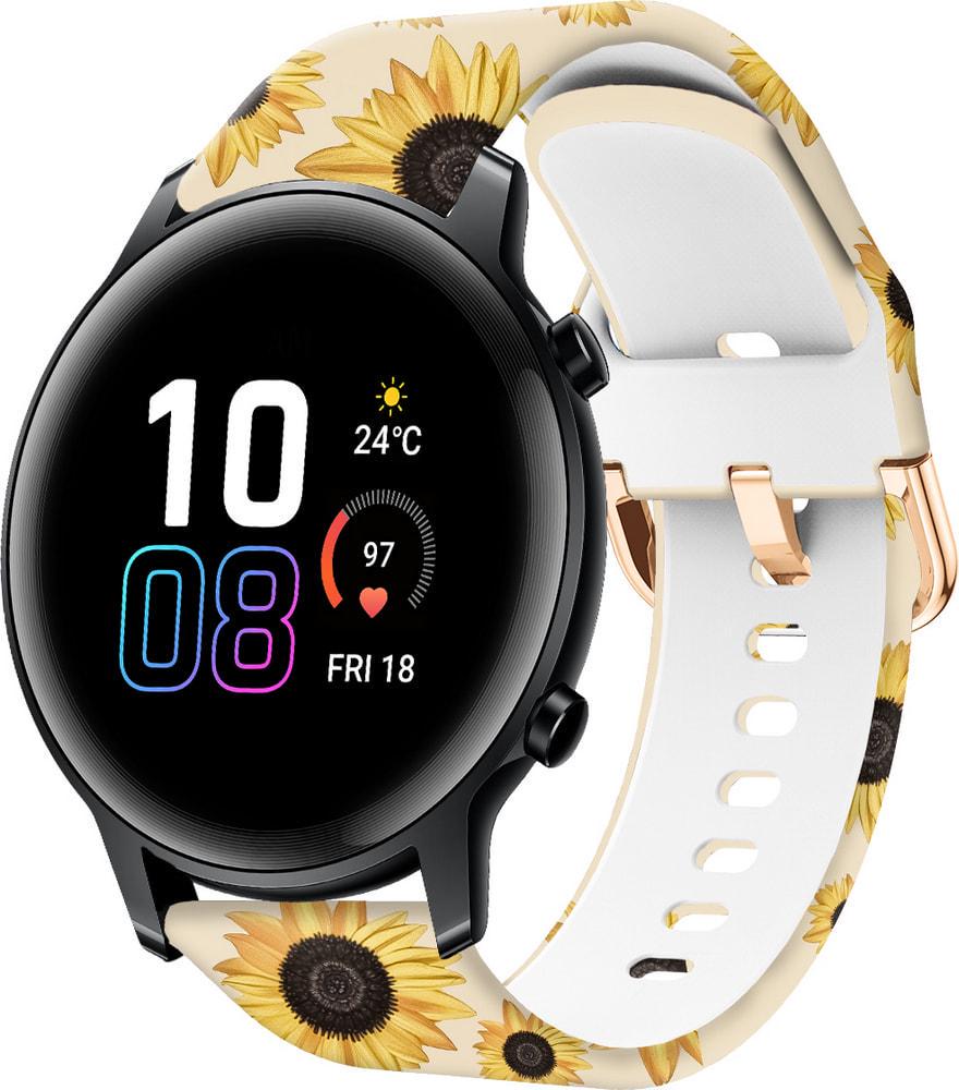 Ремешок силиконовый Colorful для Honor Magic Watch 2 42 мм Sunflower Powder (37729)