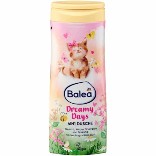 Гель для душа и шампунь детский Balea Dreamy Days 4в1 300 мл
