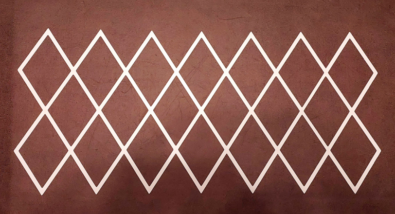 Трафареты для стен Dekorsten пластик 1 мм Ромб 195x125 мм 97x44 см (11881864)