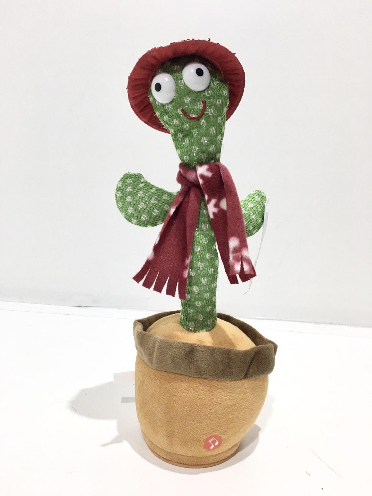 Кактус музыкальный Bambi подсветка/звуки/мелодии повторюшка 31,5 см вид 3 (C 54456)