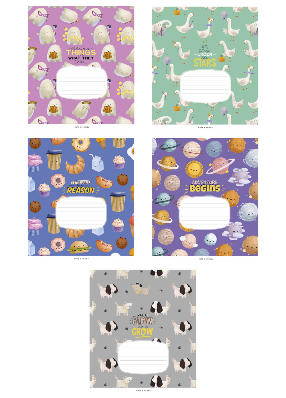 Набор школьных тетрадей Школярик World's nature Genius в клетку 24 л. 5 шт. (3416 4823088226300)