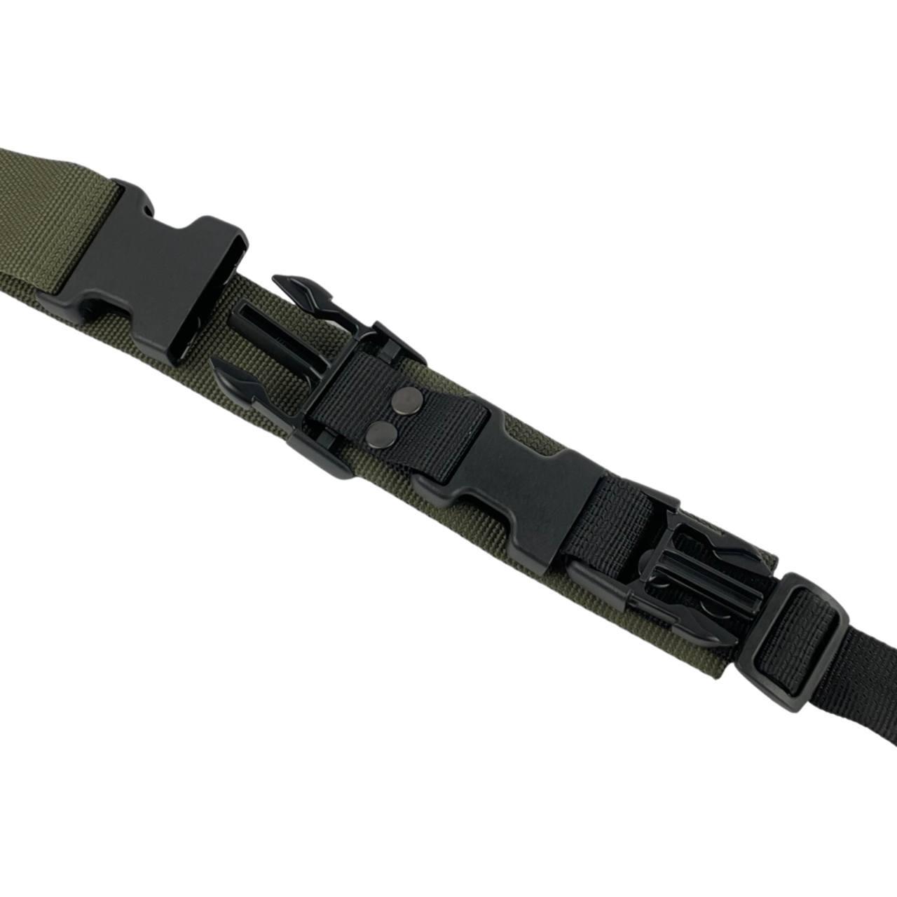 Ремень оружейный треточечный Tactical Belt Олива (F-03-2) - фото 2