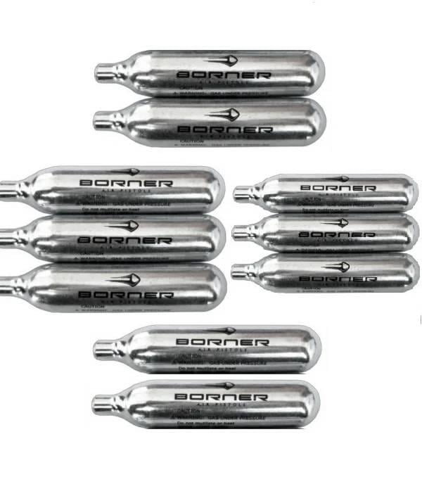 Набор баллончиков для пневматического оружия Borner CO2 10 шт./12 г (1225748448)