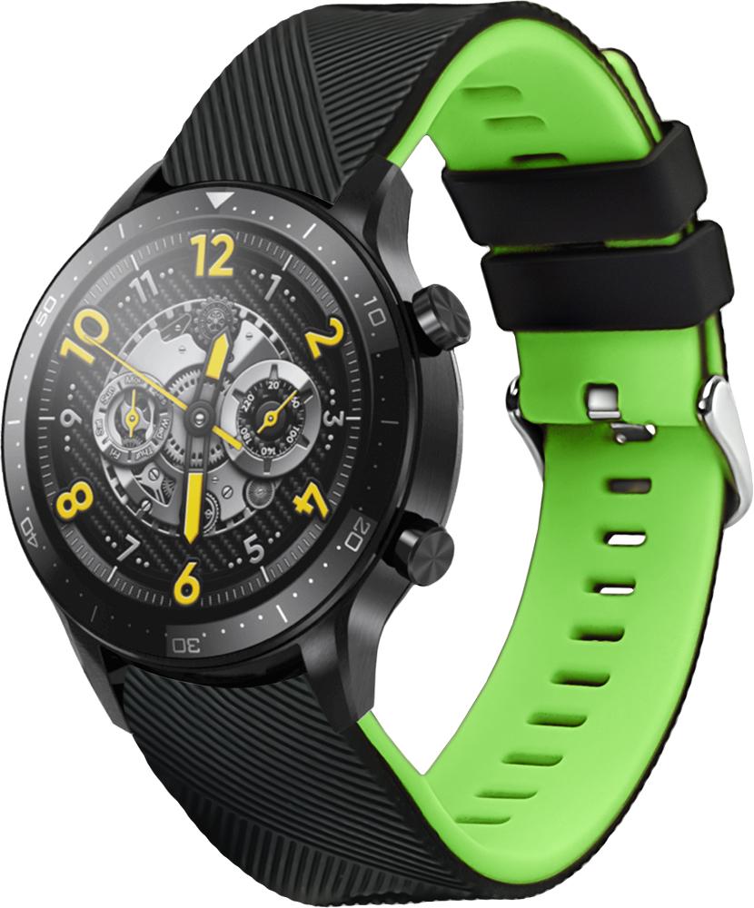 Ремешок Luminic для Realme Watch S Pro Black Green (26672-4A)