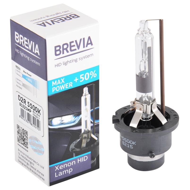 Автолампа ксенонова Brevia D2R +50% 5500K 85V 35W (PK32d-3)