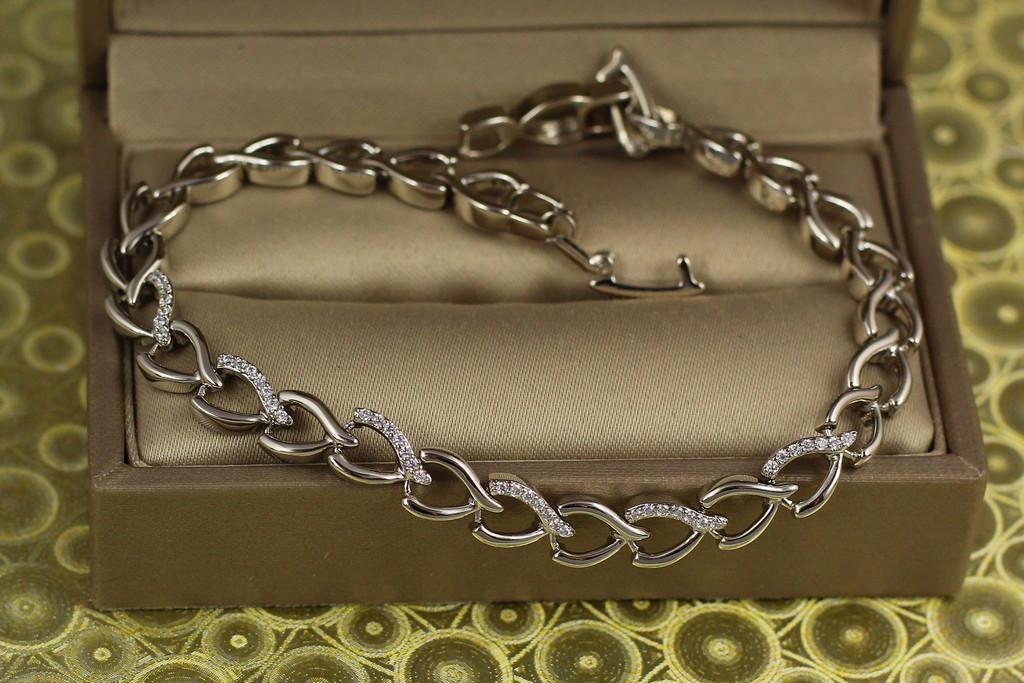 Браслет Xuping Jewelry лицевая петля 19,5 см 5 мм Серебристый (2629124990) Браслет Xuping Jewelry лицевая петля 19,5 см 5 мм Серебристый (2629124990)