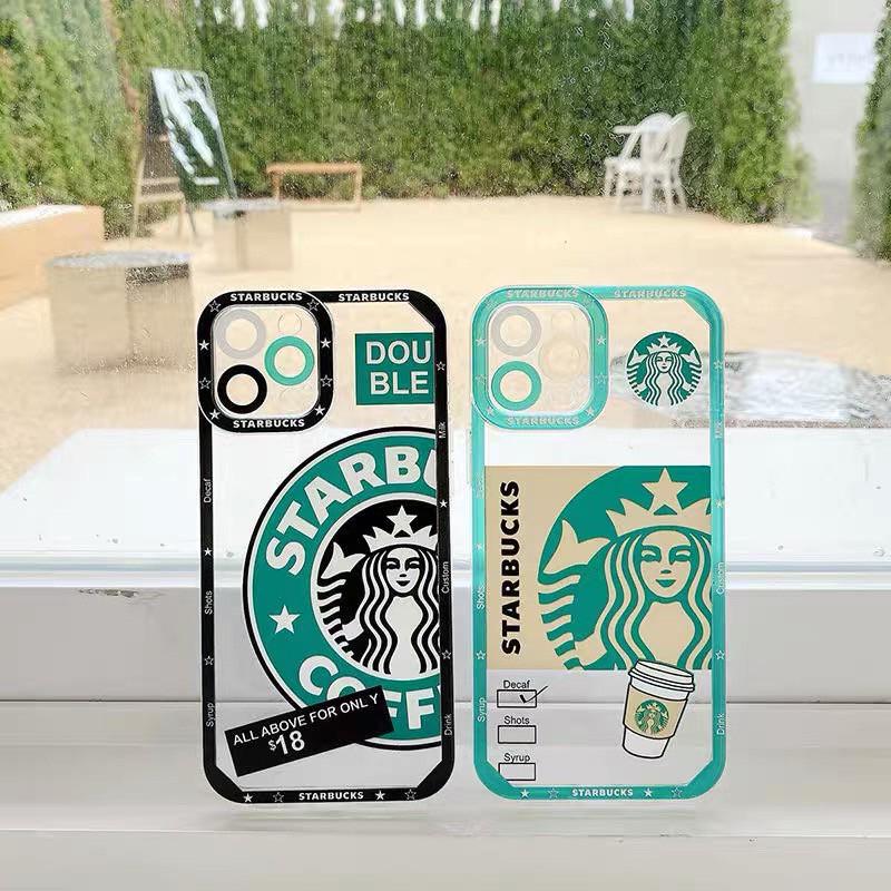 Чехол для iPhone 11 Pro Starbucks с защитой камеры Прозрачно-зеленый - фото 3
