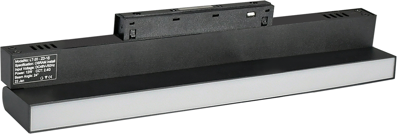 Світильник трековий магнітний поворотний OL28 18W 4000K Чорний (29500882) Світильник трековий магнітний поворотний OL28 18W 4000K Чорний (29500882)