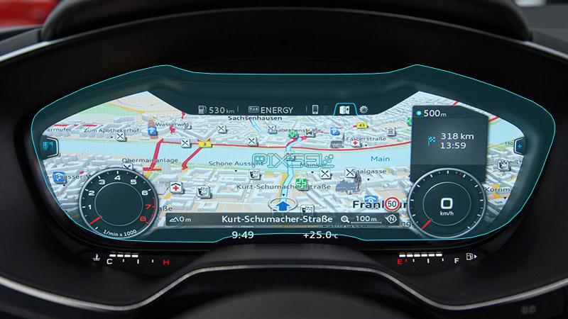 Защитное стекло Pixsel гибридное матовое на панель приборов Audi A3/S3/RS3 11,9" 2016-2019
