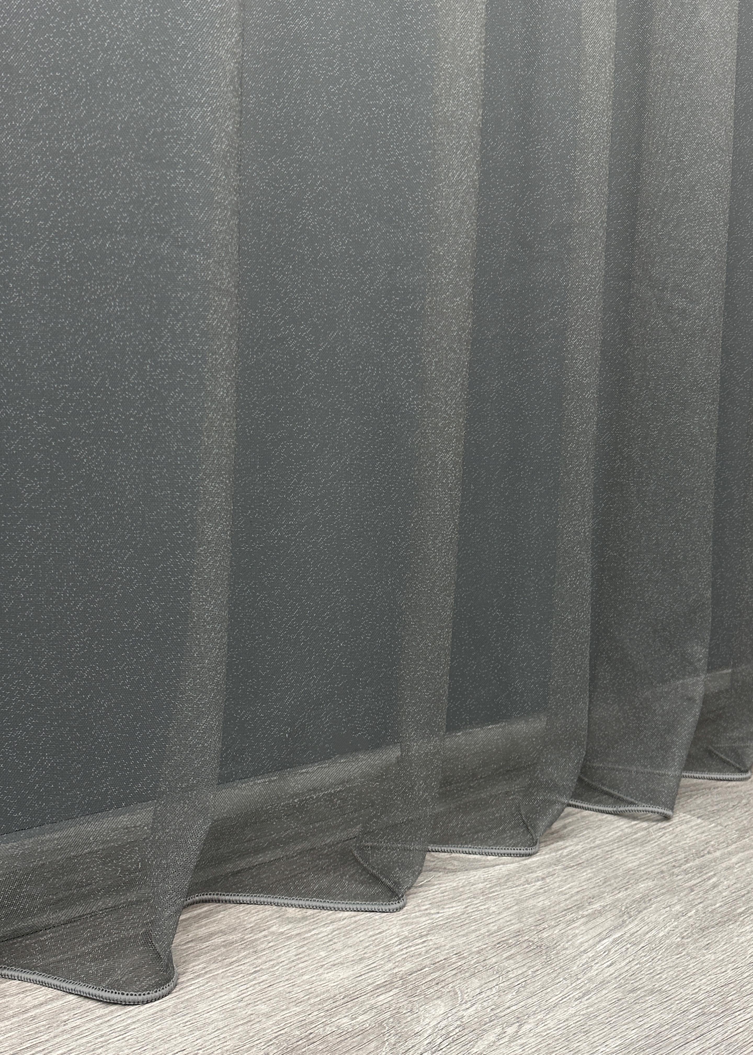 Тюль VR-Textil 1648т Грек-сетка омбре 300х270 см Серый (42-0623) - фото 9