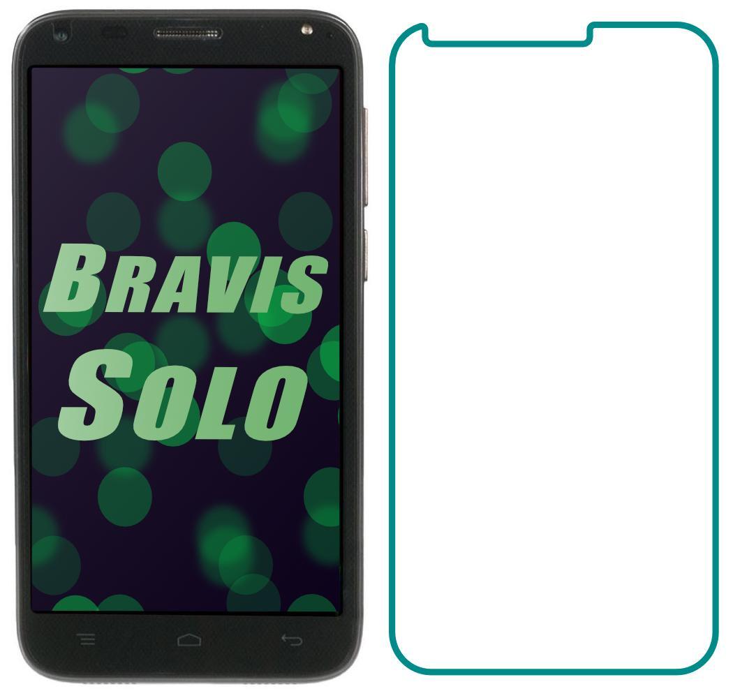 Защитное стекло Bravis Solo (Прозрачное 2.5 D 9H) (05357)
