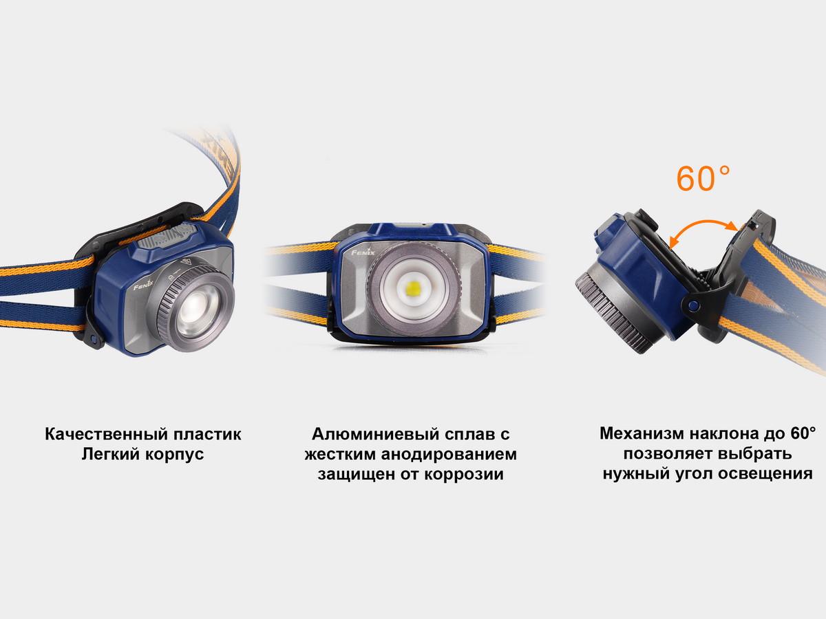 Фонарь налобный Fenix HL40R Cree XP-LHIV2 LED Серый (atlantmarket_44408) - фото 16