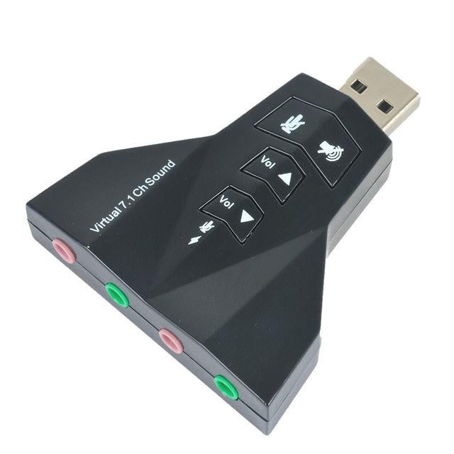 Звукова карта USB адаптер аудіо 3D 7.1