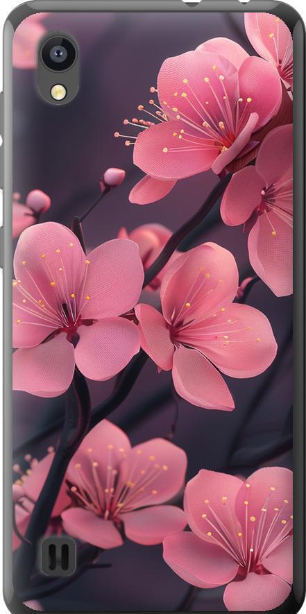 Чехол на ZTE Blade A5 2019 Пурпурная сакура (6075u-2109-42517)