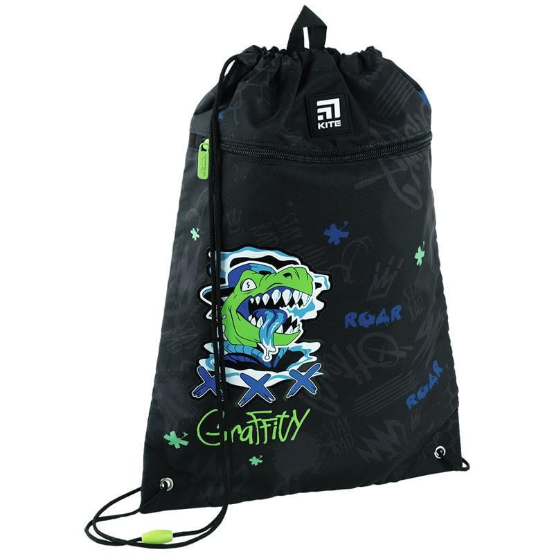 Сумка для взуття KITE Roar 46x33 см Чорний (K24-601M-4)