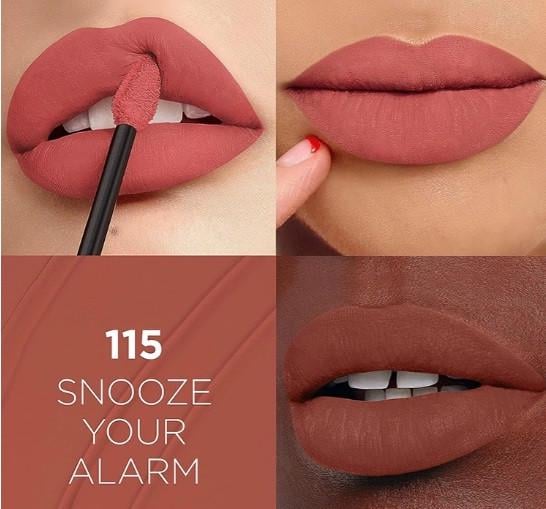 Помада губна рідка L'Oreal Paris Infaillible Matte Resistance 115 Snooze Your Alarm 5 мл - фото 4