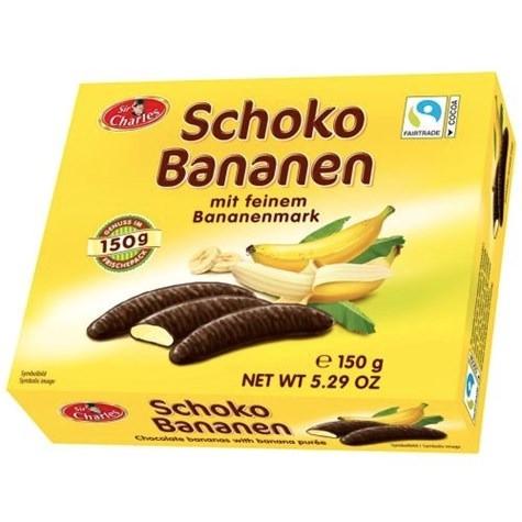 Зефір банановий у шоколаді Sir Charles Schoko Bananen 150 г (1909517424)