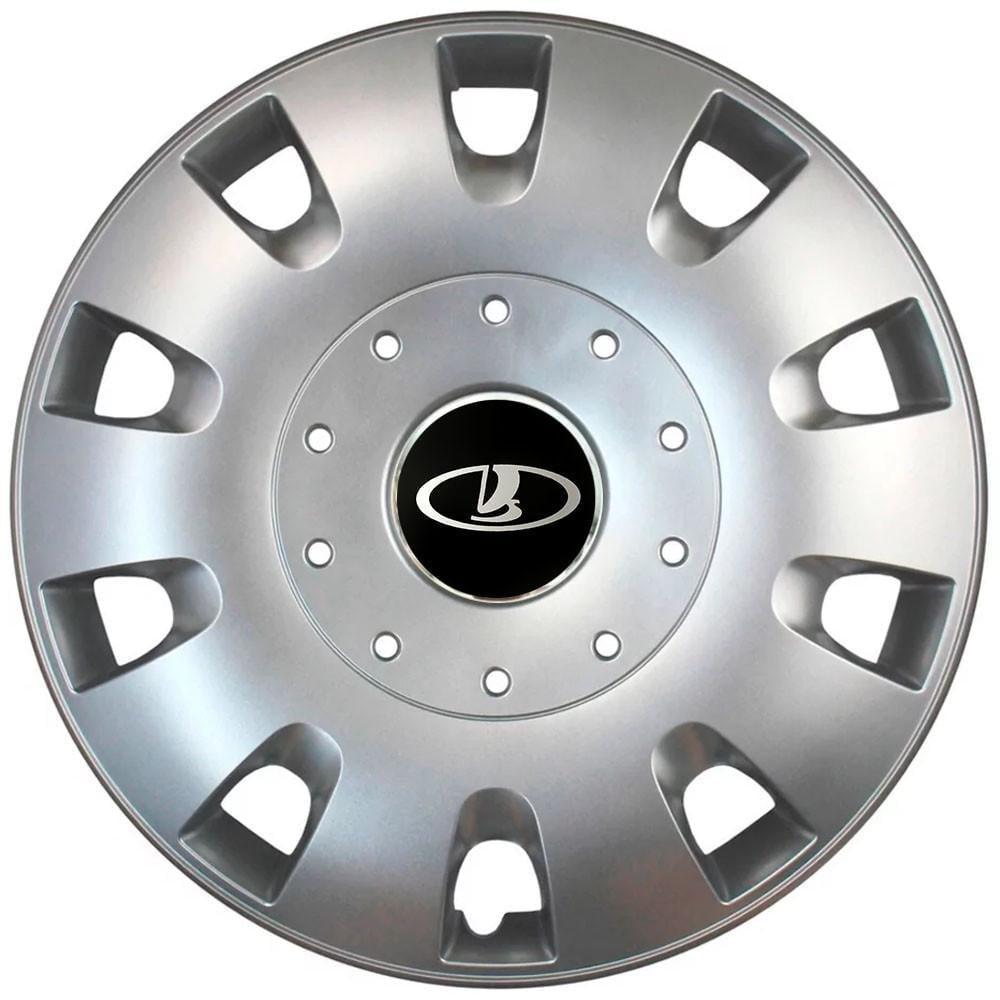 Колпаки SJS 401 с логотипом Lada R16 4 шт. Серебристый (2654561583)