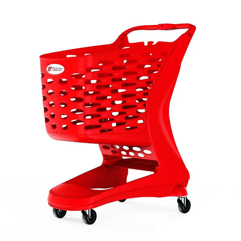 Корзина-тележка для супермаркета Basic Mini 80 л Красный (29388837)
