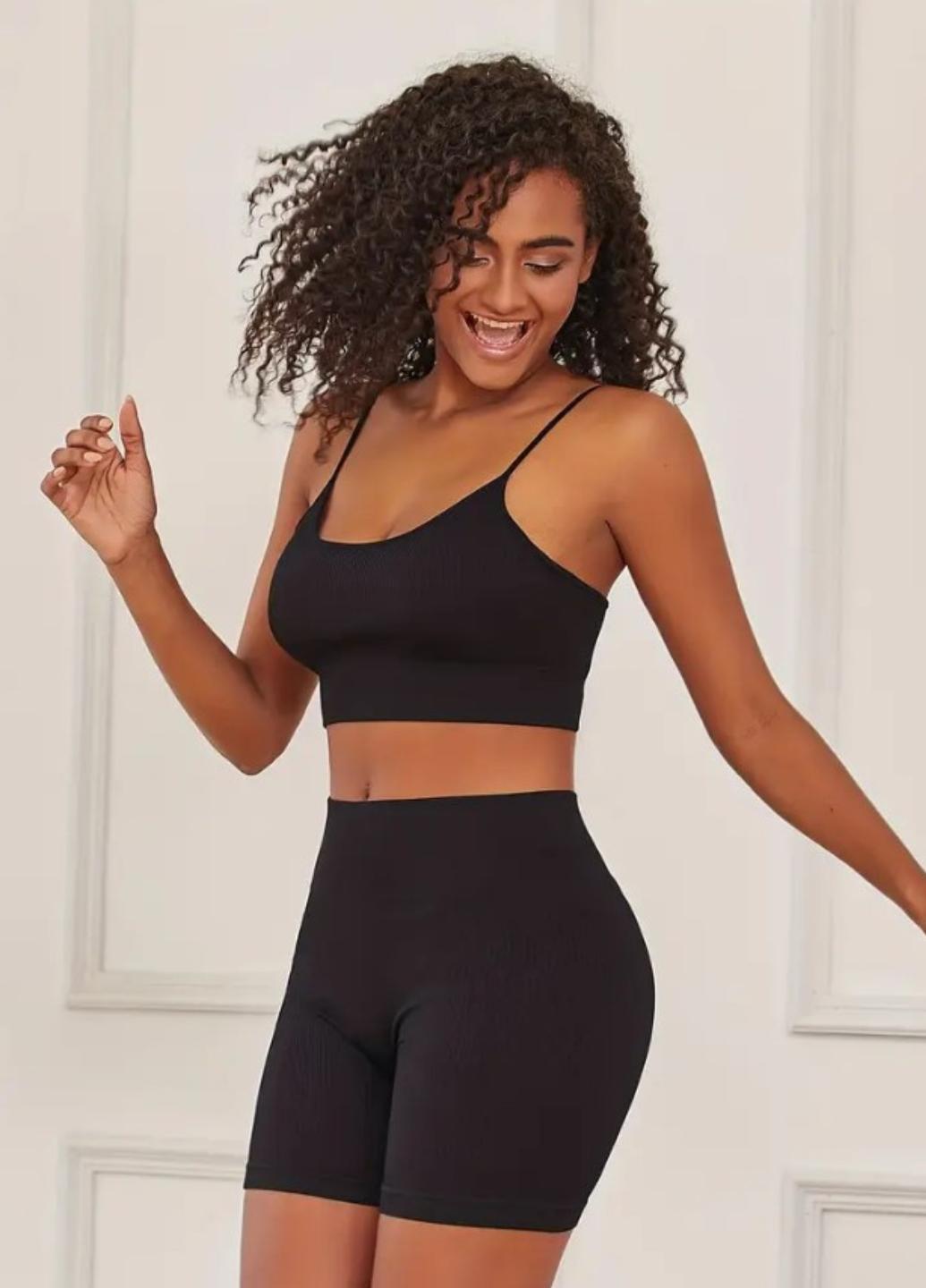 Топ спортивный женский Sport Comfort A002 в рубчик M Черный (1944-44-03) - фото 3 Топ спортивный женский Sport Comfort A002 в рубчик M Черный (1944-44-03) - фото 3