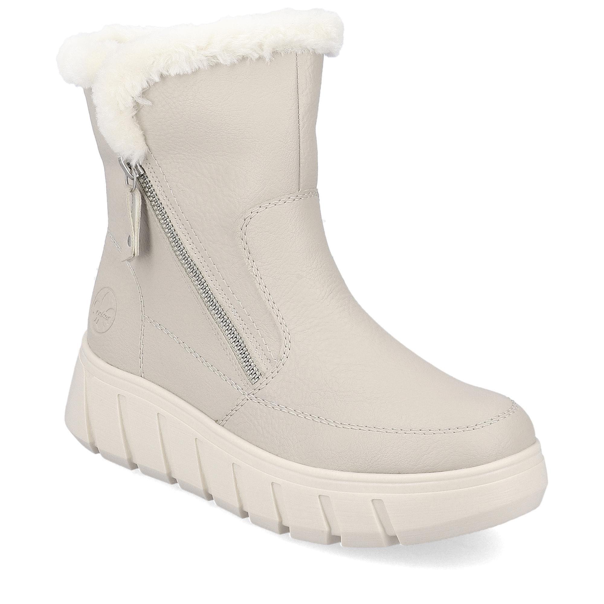 Ботинки женские зимние RIEKER повседневные р. 39 Бежевый (013816-39)