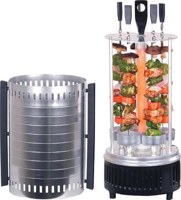 Шашличниця електрична Domotec Kebab Machine на 6 шампурів 1000W (6-4-2817) - фото 6