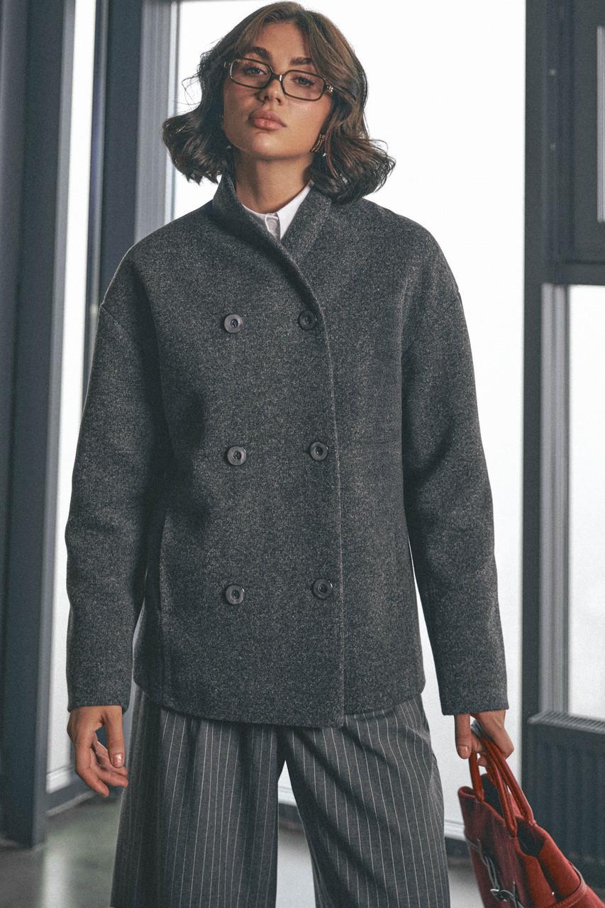 Пальто женское Seventeen S-M Графитовый (2500677768) - фото 2 Пальто женское Seventeen S-M Графитовый (2500677768) - фото 2