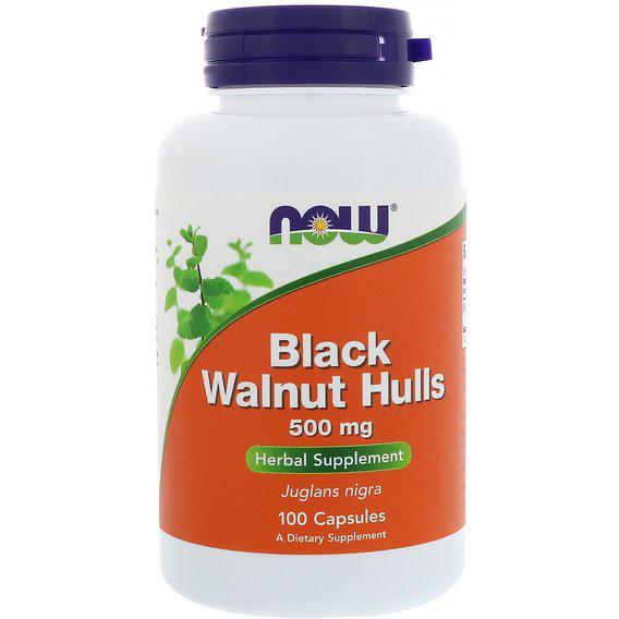 Чорний горіх NOW Foods Black Walnut 500 мг 100 Caps