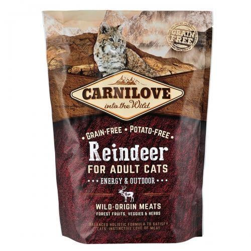 Корм сухой Carnilove Cat Reindeer для активных кошек оленина и кабан 400 г