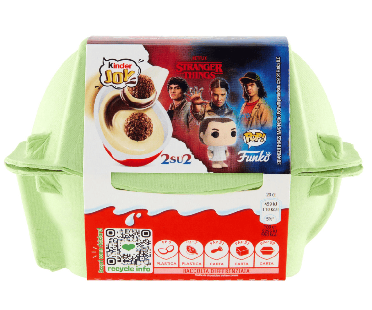Шоколадні яйця Kinder Joy Stranger Things 2 шт. х 20 г (2883759631)