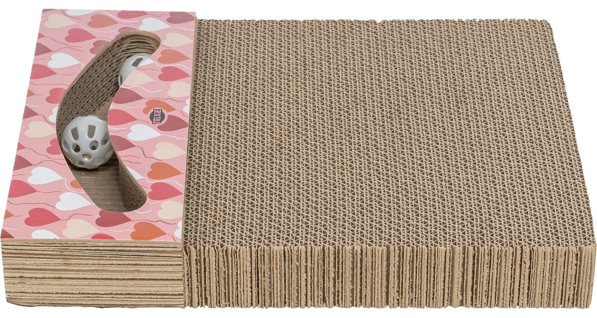 Драпак картонный Trixie ко дню Валентина для котов 38х5х30 см Лосось