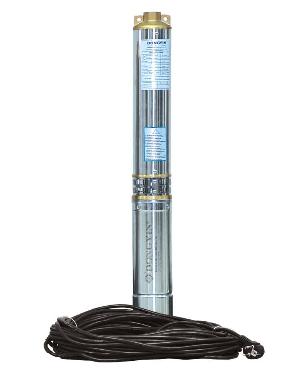Насос центробежный скважинный Dongyin 0,37 кВт Ø 102 мм с кабелем 25 м (777470)