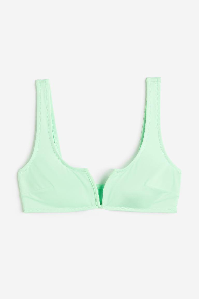 Купальный топ H&M M Салатовый (87395)