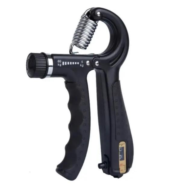 Эспандер кистевой со счетчиком PowerPlay PP-4402 с регулируемой нагрузкой 10-60 кг Черный (PP_4402_Black)